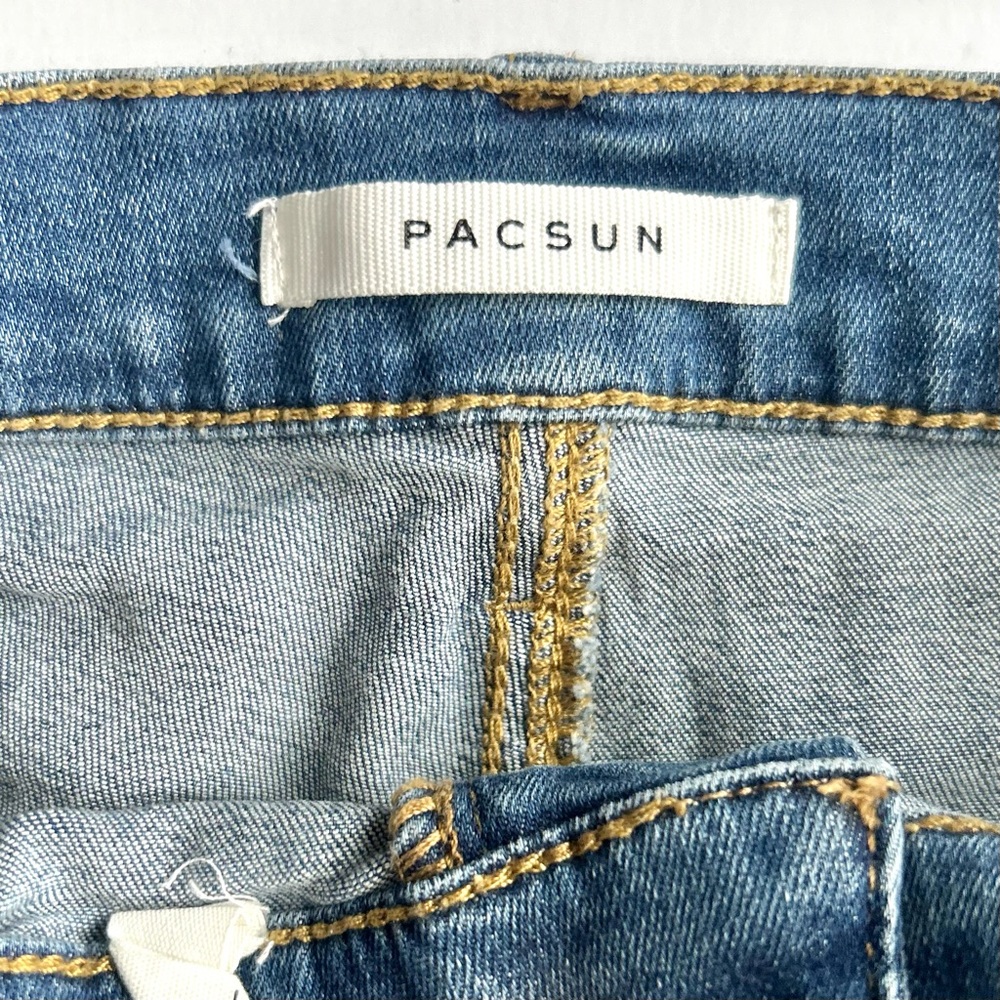 🍒(A221) Women’s Pac Sun Jean Shorts The Shortie. Size: 28 - Picture 5 of 12